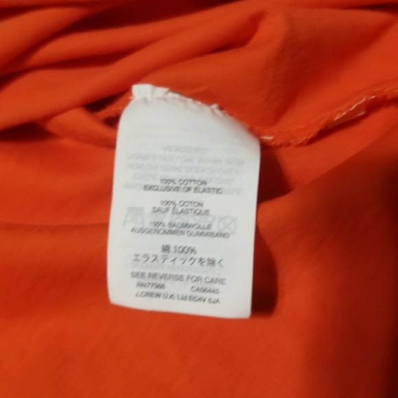 J CREW Off the Shoulder Women's Orange Top - Picture 5 of 7